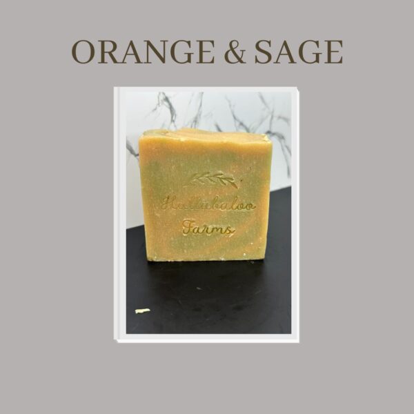 Hullabaloo Farms Orange Sage Goat Milk Tallow Soap - 4 Ounces