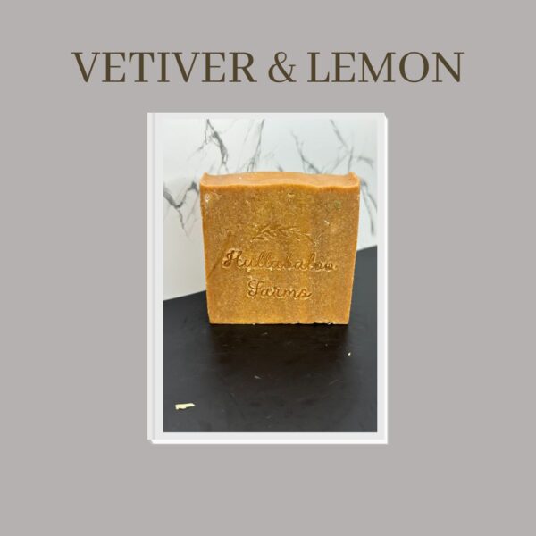 Hullabaloo Farms Vetiver Lemon Goat Milk Tallow Soap - 4 Ounces