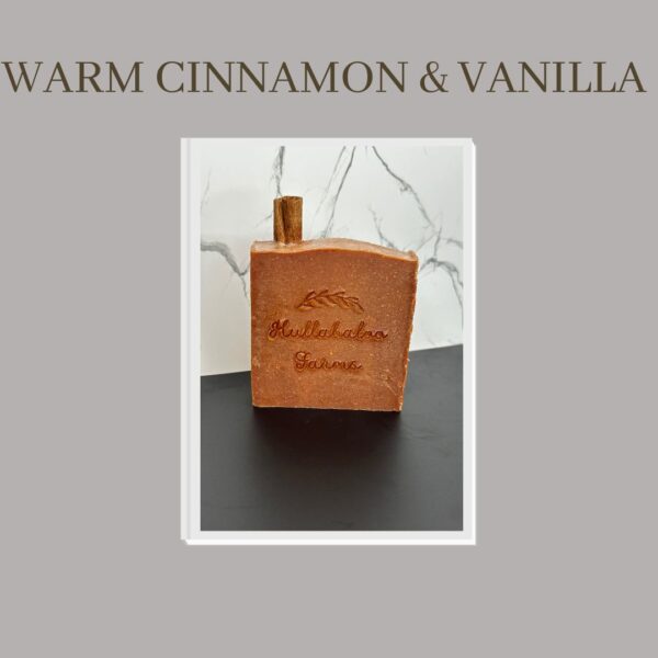 Hullabaloo Farms Cinnamon Vanilla Goat Milk Tallow Soap - 4 Ounces