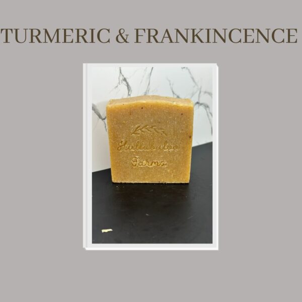 Hullabaloo Farms Turmeric Frankincense Goat Milk Tallow Soap - 4 Ounces