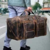 The Leather Farm Farm Premium Buffalo Leather Duffel Weekender Bag - Image 2