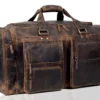 The Leather Farm Farm Premium Buffalo Leather Duffel Weekender Bag - Image 4
