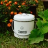 Zefiro Compost Bin - 0.8 Gallons - White