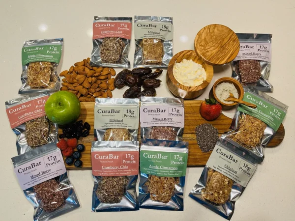 CuraBar Sample Box of 12 Protein Bars