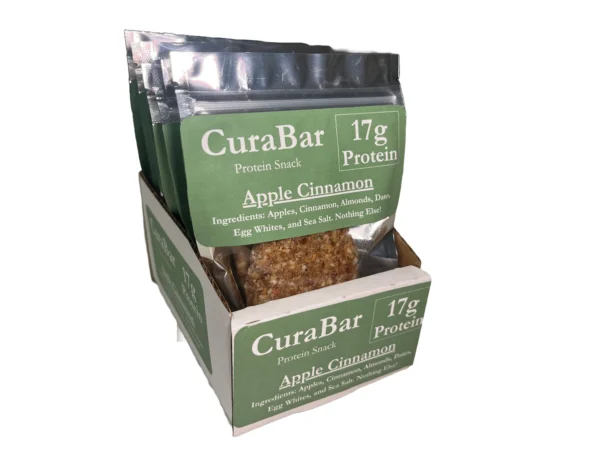 CuraBar Apple Cinnamon Protein Bars - 6 Bars