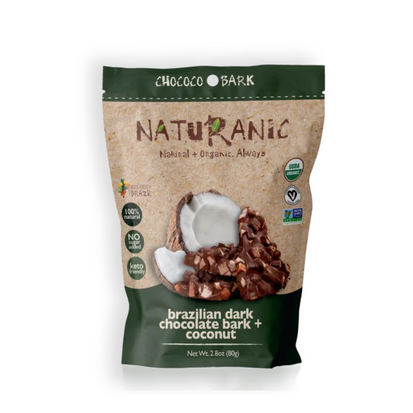 Naturanic Brazillian Dark Chocolate Bark + Coconut