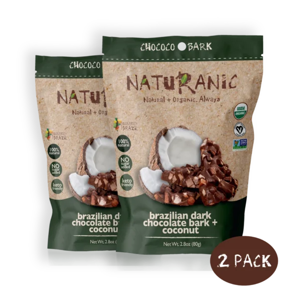 Naturanic Brazillian Dark Chocolate Bark + Coconut