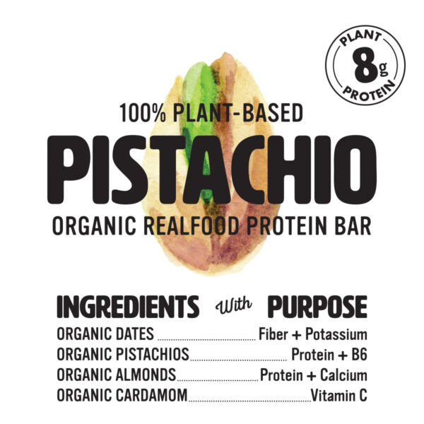 NutRaw Pistachio Bar - 12 Pack (1.4 Oz each)