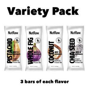 NutBar Variety Bars Pack - Pistachio + Whole Fig+ Coconut + Chia Seed - 1.4oz (12 Pack)